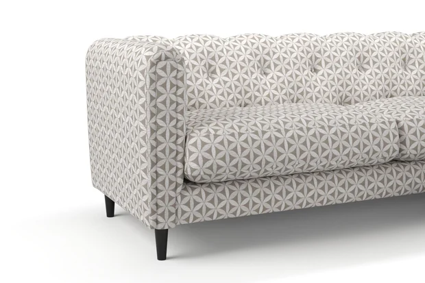 Photo of the fabric Tapa Pumice swatch by James Dunlop. Use for Upholstery, Accessory. Style of Geometric