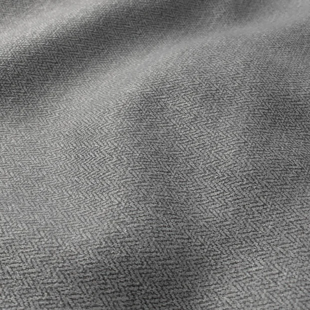 Photo of the fabric Saison Charcoal swatch by Zepel FibreGuard Pro. Use for Upholstery, Accessory. Style of Chenille, Traditional