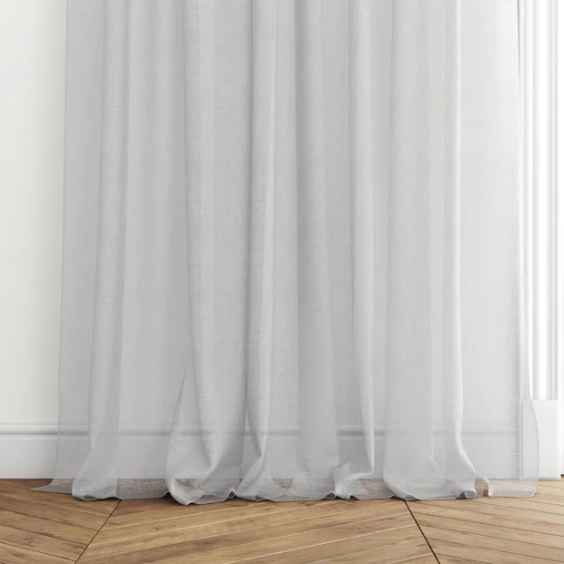 Photo of the fabric Seaview Silver Birch swatch by James Dunlop. Use for Sheer Curtains. Style of Plain, Sheer