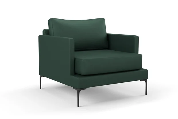 Photo of the fabric Como Juniper swatch by Mokum. Use for Upholstery, Accessory. Style of Plain, Texture
