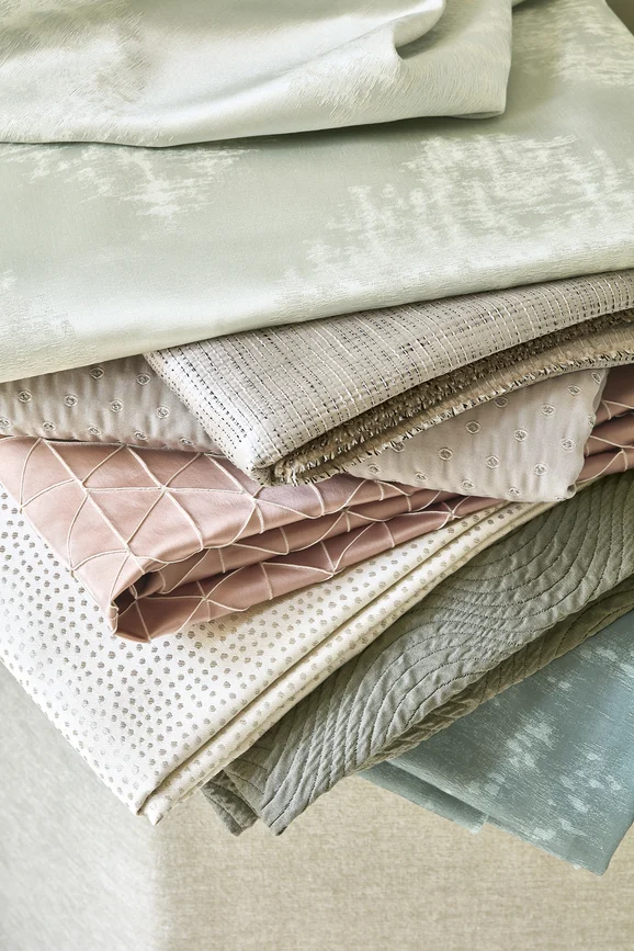 Photo of the fabric Porto V3406 04 in situ by Villa Nova. Use for Curtains, Upholstery Light Duty, Accessory. Style of Abstract