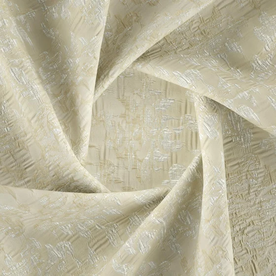 Photo of the fabric Objet Papyrus swatch by FR-One. Use for Curtains, Accessory. Style of Jacquard, Traditional