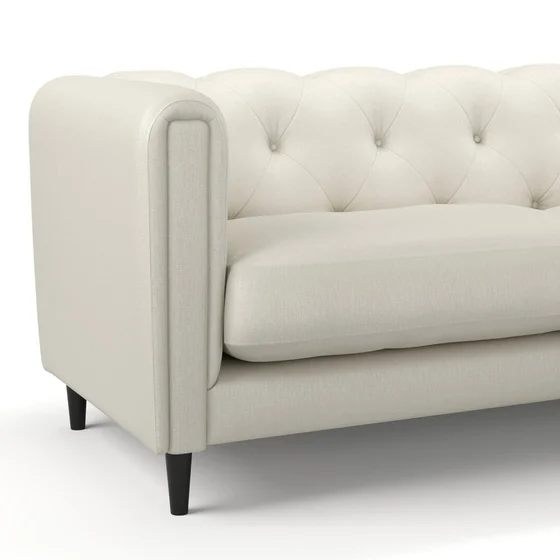Photo of the fabric Soho Sand swatch by James Dunlop. Use for Curtains, Upholstery, Accessory. Style of Plain, Texture