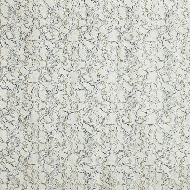 Photo of the fabric Elodie 4302 Storm 928 swatch by Prestigious. Use for Curtains, Accessory. Style of Abstract, Jacquard