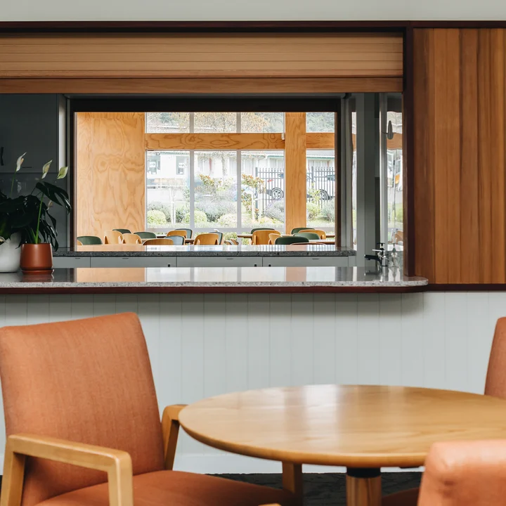 Chairs in Bolt colour Canyon, dining chairs in Technica colour Olive both by Zepel | Photograph by Bonny Beattie