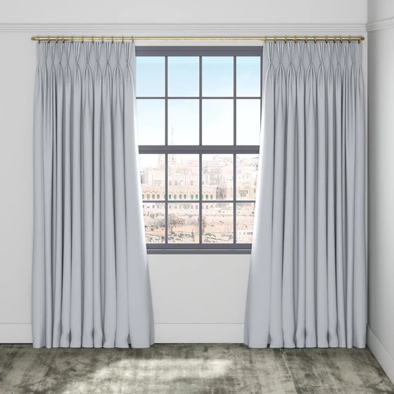 Photo of the fabric Quantum FR Vapour swatch by Linings. Use for Curtains. Style of Dim Out