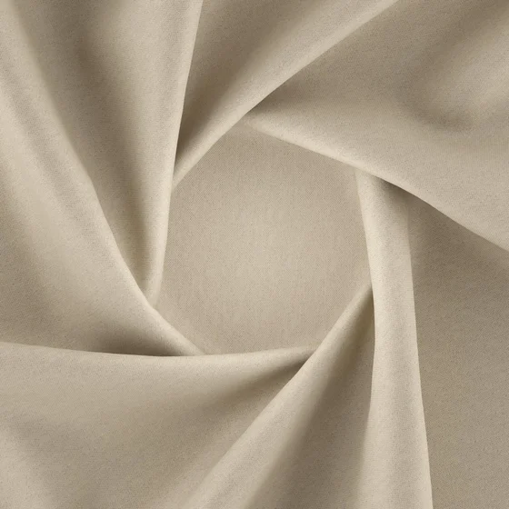 Photo of the fabric Woolskin Cement swatch by Zepel FibreGuard. Use for Curtains, Upholstery, Accessory, Top of Bed. Style of Plain, Taffeta