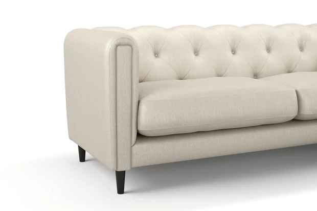 Photo of the fabric Meknes Linen swatch by James Dunlop. Use for Upholstery, Accessory. Style of Plain, Texture