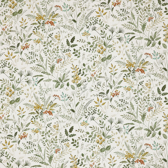 Photo of the fabric Cleo 8823 629 swatch by Prestigious. Use for Curtains, Accessory. Style of Floral And Botannical, Print