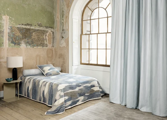 Photo of the fabric Blanket K5272 03 in situ by Kirkby Design. Use for Upholstery, Accessory. Style of Abstract