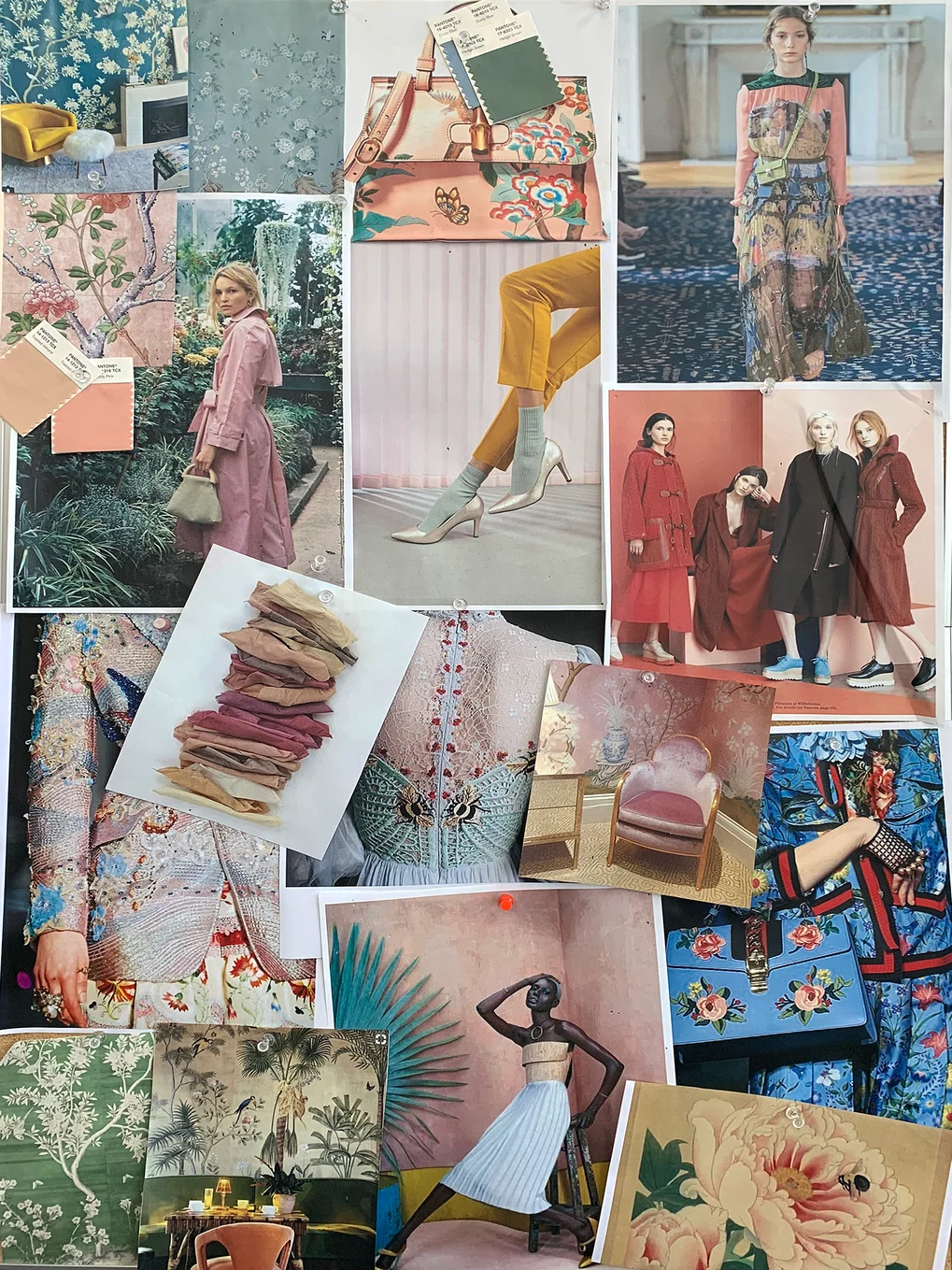 Vision board from Mokum’s La Primavera collection