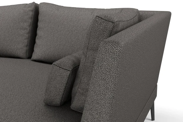 Photo of the fabric Palermo Granite swatch by Mokum. Use for Upholstery, Accessory. Style of Plain, Texture