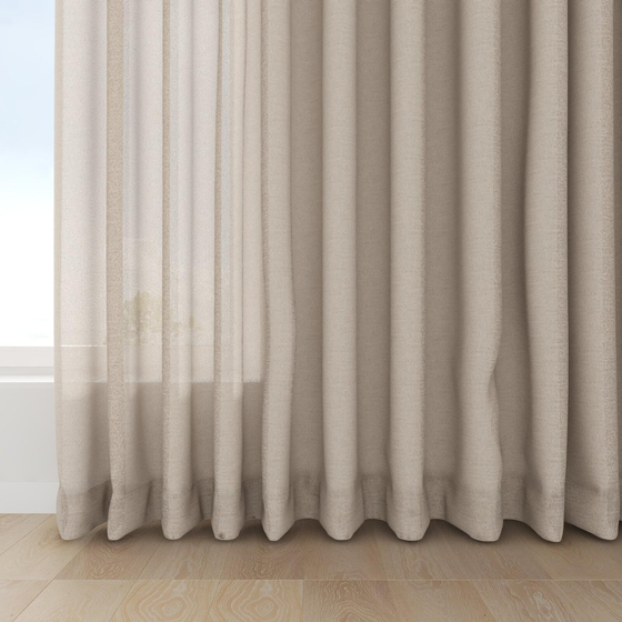 Photo of the fabric Revel Clay swatch by Mokum. Use for Curtains. Style of Plain, Texture