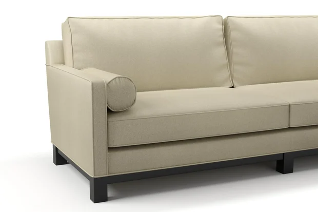 Photo of the fabric Aviator Raffia swatch by James Dunlop FibreGuard. Use for Upholstery, Accessory, Top of Bed. Style of Chenille, Plain