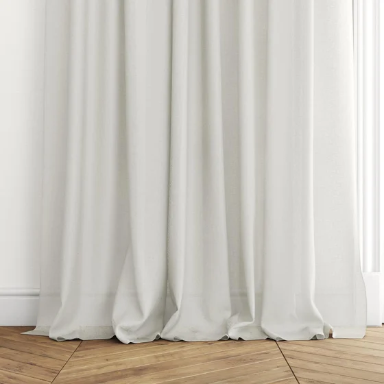 Photo of the fabric Laconia Air Ecru swatch by James Dunlop. Use for Sheer Curtains. Style of Plain, Sheer