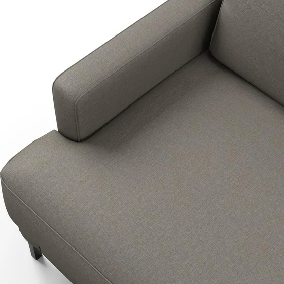 Photo of the fabric Eternal Slate swatch by Mokum. Use for Curtains, Upholstery, Accessory. Style of Plain, Texture