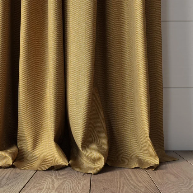 Photo of the fabric Trailblazer Sunflower swatch by James Dunlop FibreGuard. Use for Curtains, Upholstery, Accessory, Top of Bed. Style of Texture, Traditional