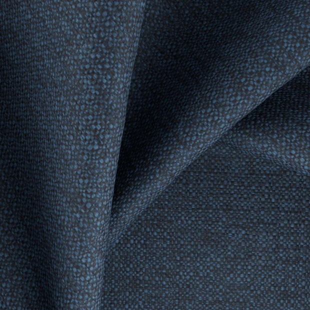 Photo of the fabric Bravo Marine swatch by Zepel FibreGuard. Use for Upholstery, Accessory, Top of Bed. Style of Plain, Texture