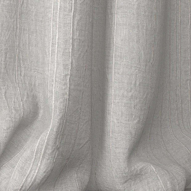 Photo of the fabric Mira Dove swatch by James Dunlop. Use for Sheer Curtains. Style of Sheer, Stripe