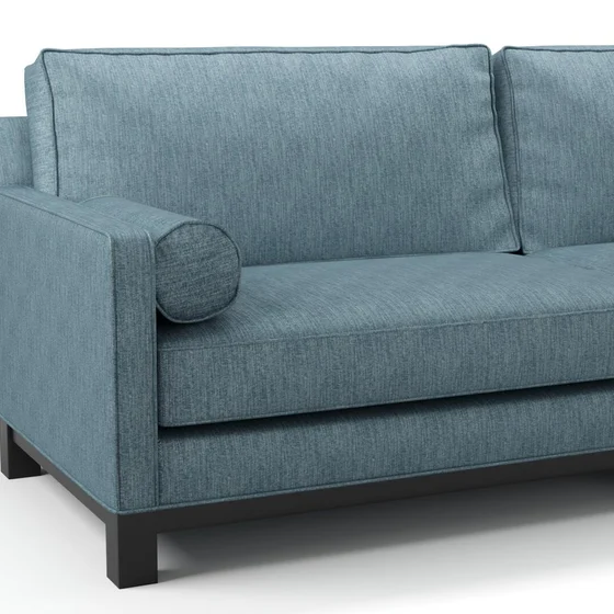Photo of the fabric Trezor Spa swatch by James Dunlop FibreGuard. Use for Curtains, Upholstery, Accessory. Style of Chenille, Plain