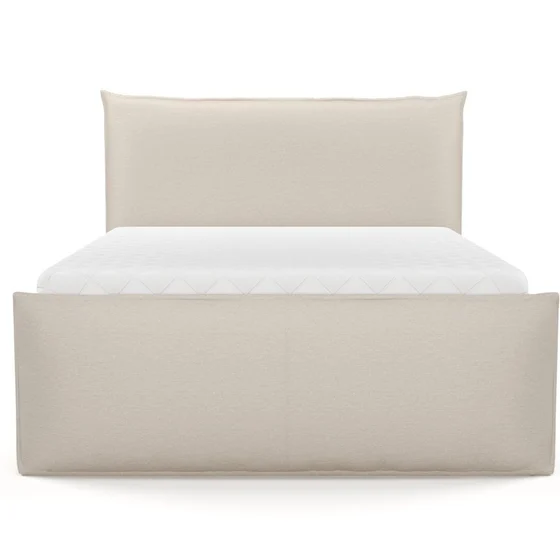 Photo of the fabric Minimalist Whisper Pink swatch by Mokum. Use for Upholstery, Accessory. Style of Plain, Texture