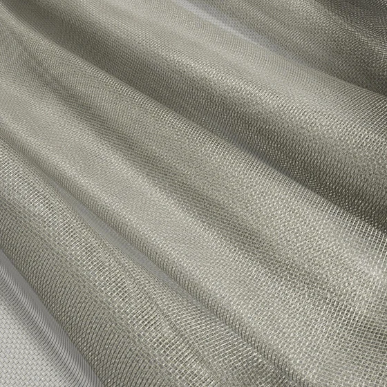 Photo of the fabric Armour FR Sulphur swatch by James Dunlop. Use for Sheer Curtains. Style of Plain, Sheer