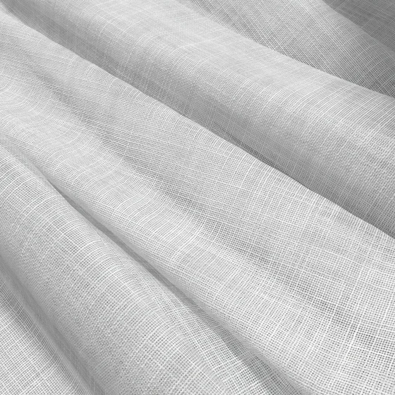Photo of the fabric Coastal Blanc swatch by James Dunlop Essentials. Use for Sheer Curtains. Style of Plain, Sheer