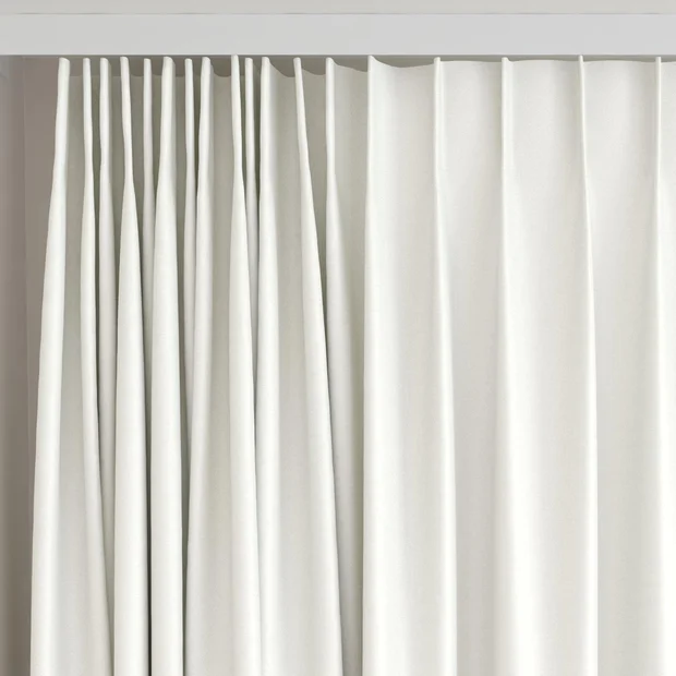 Photo of the fabric Eclipse Blackout Pearl swatch by James Dunlop. Use for Curtains. Style of Plain, Texture