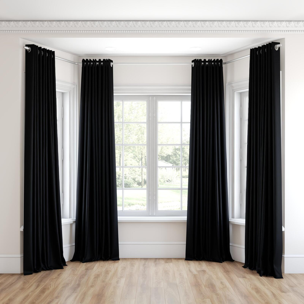 Photo of the fabric Dream Weaver 300 Onyx swatch by James Dunlop. Use for Curtains. Style of Dim Out, Plain