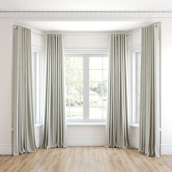 Photo of the fabric Tasman UC Lemon Grass swatch by James Dunlop Essentials. Use for Curtains, Accessory. Style of Stripe