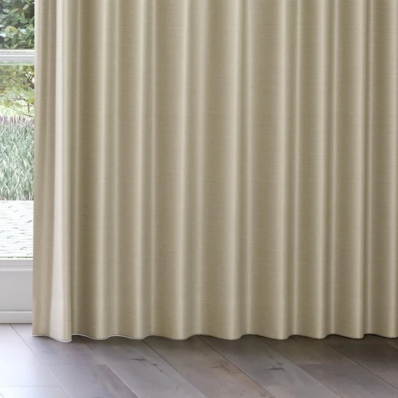 Photo of the fabric Luxe Bean swatch by James Dunlop Essentials. Use for Curtains, Accessory, Top of Bed. Style of Plain, Texture