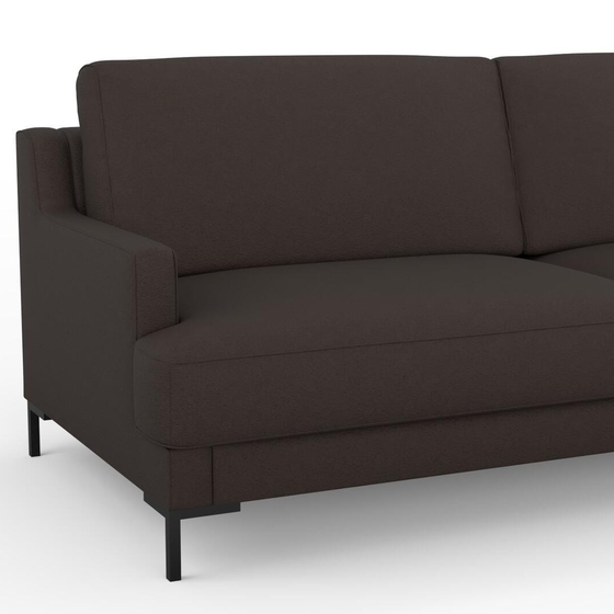 Photo of the fabric Epitome Cacao swatch by Mokum. Use for Upholstery, Accessory. Style of Plain, Taffeta