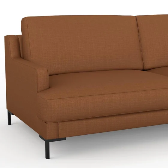 Photo of the fabric Allium Russett swatch by Mokum. Use for Upholstery, Accessory. Style of Plain, Texture