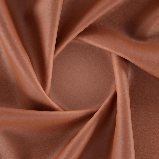 Photo of the fabric Bonanza Russet swatch by Zepel. Use for Upholstery. Style of Leather And Vinyl, Plain
