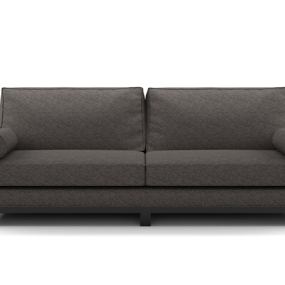 Photo of the fabric Omni Carbon swatch by James Dunlop FibreGuard. Use for Upholstery, Accessory, Top of Bed. Style of Plain, Texture