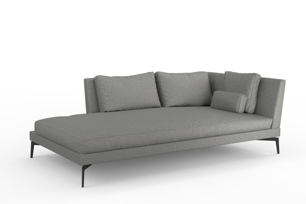 Photo of the fabric Grain Flint swatch by Mokum. Use for Upholstery, Accessory, Top of Bed. Style of Plain, Texture