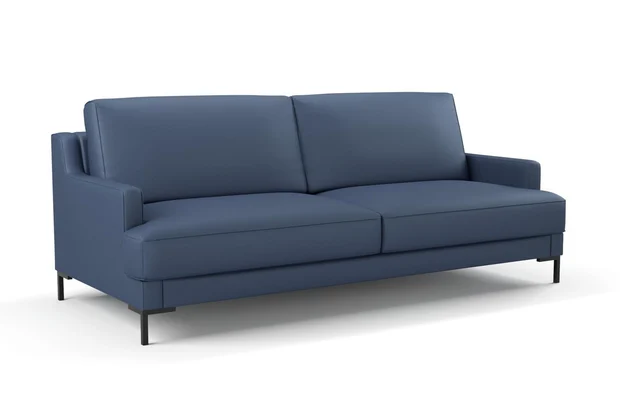 Photo of the fabric Como Denim swatch by Mokum. Use for Upholstery, Accessory. Style of Plain, Texture