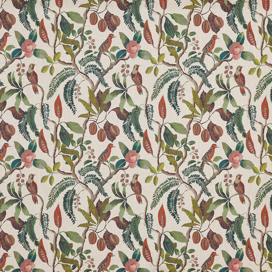 Photo of the fabric Banyu 8827 428 swatch by Prestigious. Use for Curtains, Upholstery, Accessory. Style of Floral And Botannical, Print