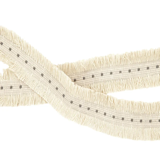 Photo of the fabric Dot Fringe T85 01 swatch by Villa Nova. Use for Trim
