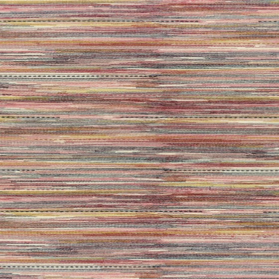 Photo of the fabric Sawubona 4746 4746 0385 swatch by Casamance. Use for Curtains, Upholstery Light Duty, Accessory, Top of Bed. Style of Embroidery, Stripe
