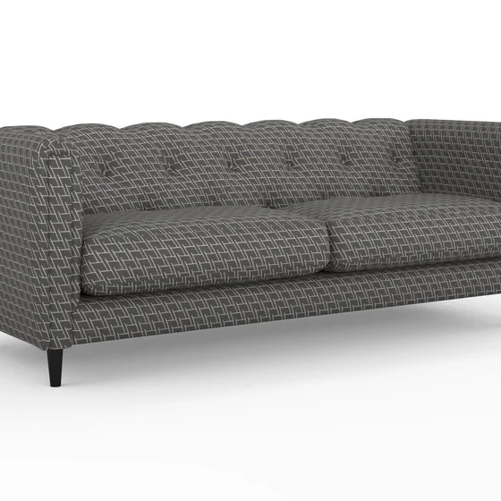 Photo of the fabric Leverett Alexander swatch by James Dunlop. Use for Upholstery, Accessory. Style of Chenille, Geometric