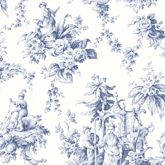 Photo of the fabric Palais De Chine Wallpaper 8793 8793 67 19 swatch by Casadeco. Use for Wall Covering