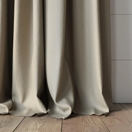Photo of the fabric Satori Stonewash Linen swatch by Mokum. Use for Curtains, Upholstery Light Duty, Accessory, Top of Bed. Style of Plain, Texture