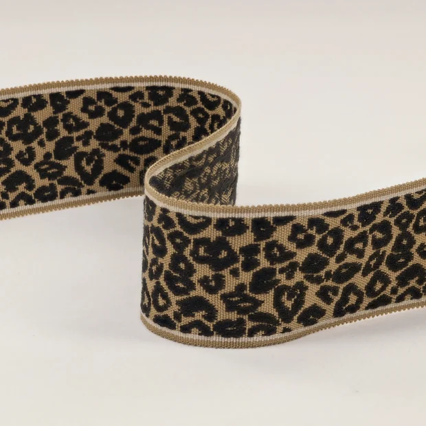 Photo of the fabric Leopard Braid T123 05 swatch by Romo. Use for Accessory