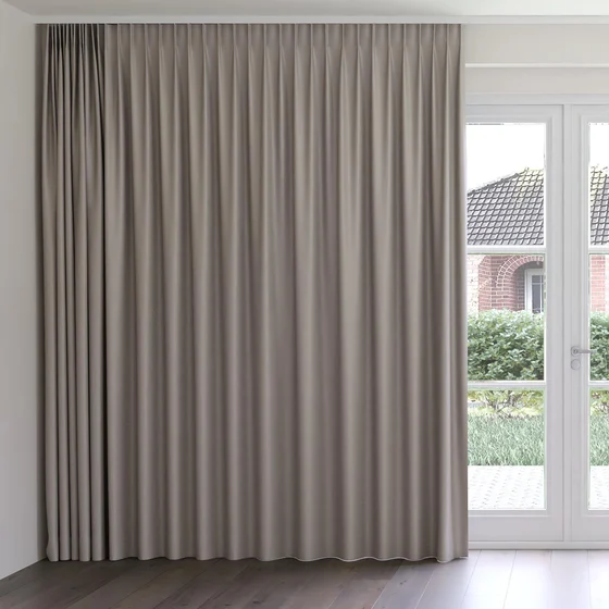 Photo of the fabric Silk Road Aloy swatch by James Dunlop Essentials. Use for Curtains, Accessory. Style of Plain, Texture