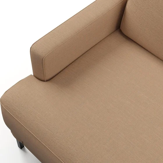 Photo of the fabric Sahel Rose Gold swatch by Mokum. Use for Upholstery, Accessory. Style of Plain, Texture