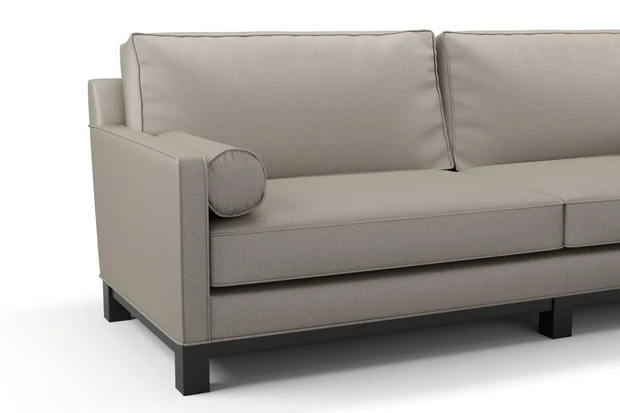 Photo of the fabric Sit Out Coin swatch by James Dunlop FibreGuard. Use for Upholstery, Accessory. Style of Plain, Taffeta