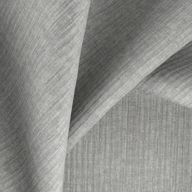 Photo of the fabric Hombre Silver swatch by Zepel. Use for Curtains, Upholstery, Accessory, Top of Bed. Style of Plain, Velvet
