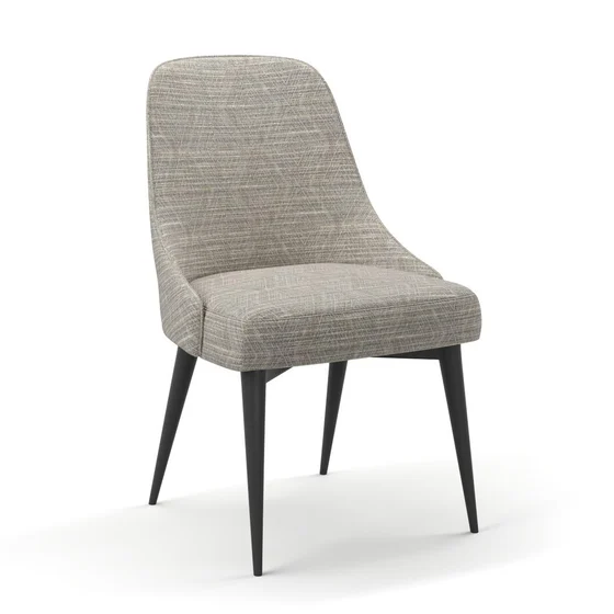 Photo of the fabric Celeb Silver swatch by James Dunlop FibreGuard. Use for Upholstery, Accessory. Style of Geometric, Jacquard
