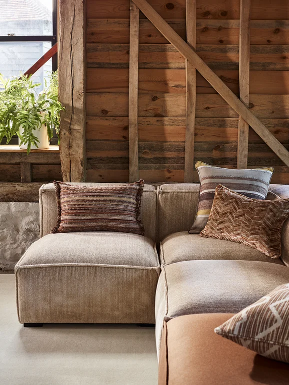 Photo of the fabric Ditchling Z654 03 in situ by Zinc. Use for Curtains, Upholstery, Accessory. Style of Plain, Velvet